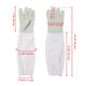 TheLAShop XL Beekeeping Goatskin Protective Gloves Pair Long Sleeves Image