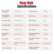 TheLAShop 48v 1000w 26 Inch Front/ Rear Electric Bicycle Motor Conversion Kit Image