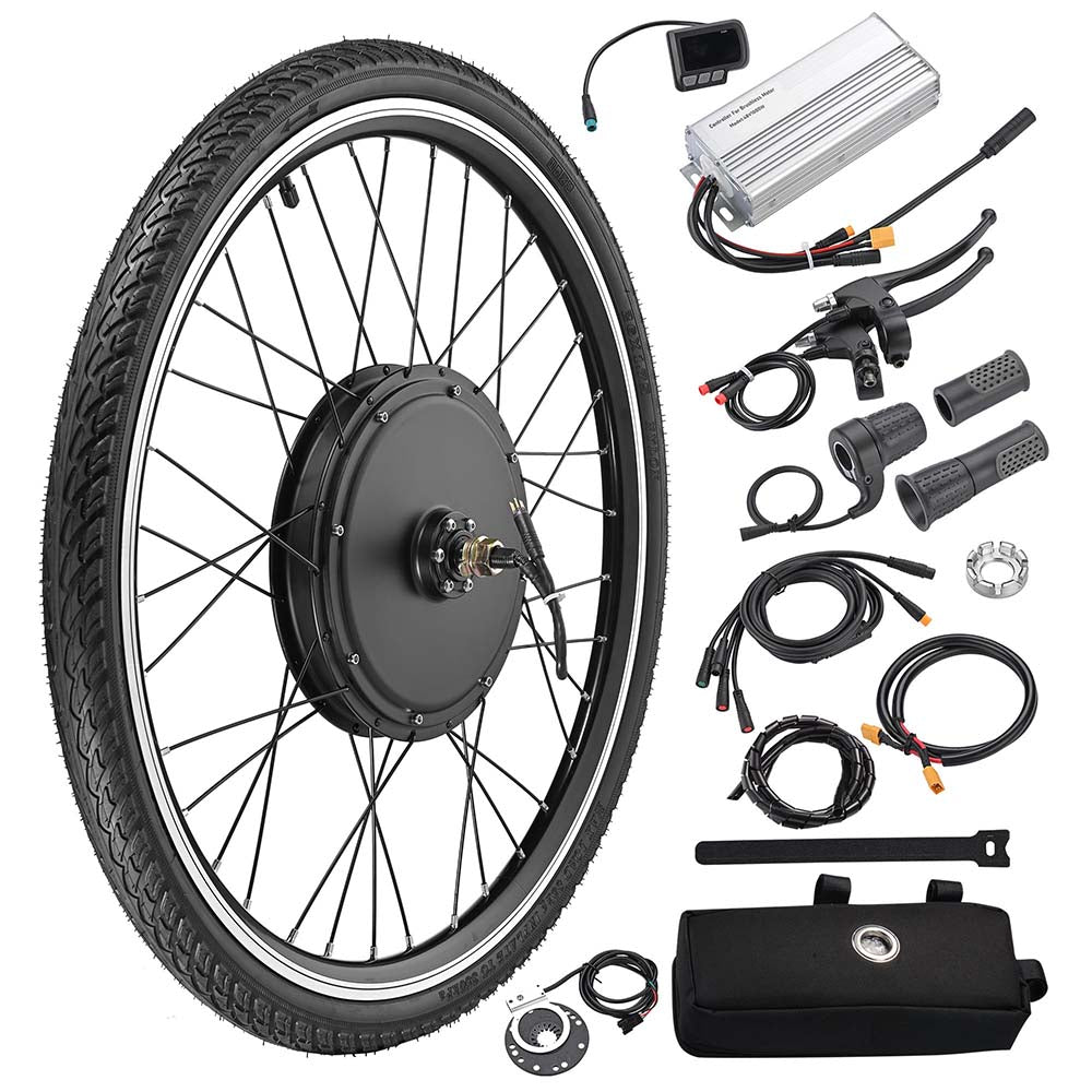 TheLAShop 1000W eBike Kit 48V Electric Bike Conversion 26x1.75in