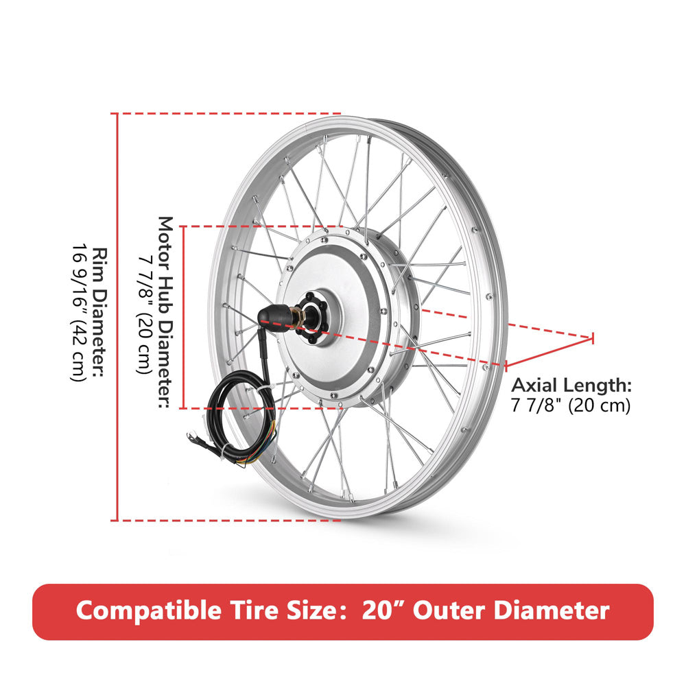 rear wheel electric bicycle motor kit TheLAShop 36v 750W 20in Rear Wheel Electric Bicycle E-Bike Motor Kit