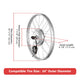 TheLAShop 36v 750W 24in Front Wheel Electric Bicycle E-Bike Motor Kit