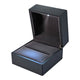 TheLAShop Double-Ring Box with Light for Engagement Wedding Birthday, Black Image