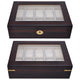 TheLAShop Watch Display Case 10-Slot Glass Top Wooden Image