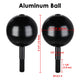 TheLAShop Flagpole Ball Topper Ornament Flagpole Accessories 2ct/pk, Aluminum & Black Image