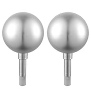 TheLAShop Flagpole Ball Topper Ornament Flagpole Accessories 2ct/pk, Silver Image