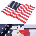 TheLAShop Embroidered US American Flag Star Stripe w/ Grommet Image