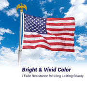 TheLAShop US American Flag Star Stripe w/ Grommet For Flagpole