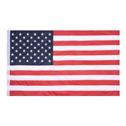 TheLAShop Embroidered US American Flag Star Stripe w/ Grommet, 4x6 ft Image