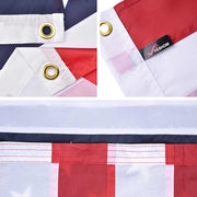 TheLAShop Embroidered US American Flag Star Stripe w/ Grommet Image