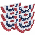 TheLAShop 1.5x3ft American Bunting Flag for Porch Outdoor(2ct/6ct) Image