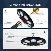 TheLAShop Flagpole Light Solar Powered Top Mount D11/16" Image
