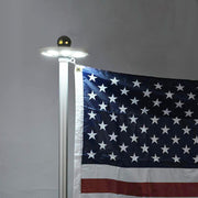 TheLAShop Heavy Duty Flagpole with Light Solar Powered (20',25',30' Options) Image