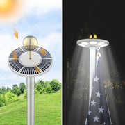 TheLAShop Sectional Flagpole with Light Deluxe Eagle 13Gauge (20',25',30' Options) Image