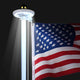 TheLAShop Flagpole Light Solar Powered Top Mount D9/16" Image