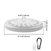 TheLAShop Flagpole Light Solar Powered Top Mount D9/16" Image