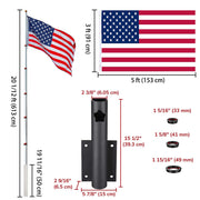 TheLAShop 20ft Advertising Flag and Banner Pole with Mount Image