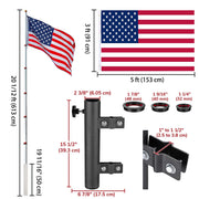 TheLAShop 20ft Advertising Flag and Banner Pole with Mount Image