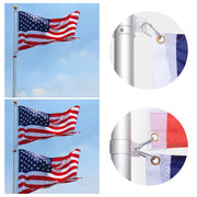 TheLAShop 30ft Telescoping Flagpole Kit with Deluxe Eagle & Ball