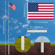 TheLAShop Telescoping Flagpole Kit with Ball Finial(20ft,25ft,30ft Options) Image