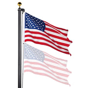 TheLAShop 25ft Sectional Flagpole Kit with Deluxe Eagle & Ball Image