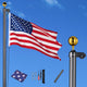 TheLAShop 25ft Aluminum Sectional Flagpole and Flag Image