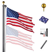 TheLAShop 30ft Aluminum Sectional Flagpole w/ US Flag