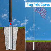 TheLAShop Sleeve for 20' or 25' Telescoping Flagpoles - 19.7x2.2 inch Image