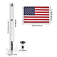 TheLAShop 3ft Lighted Flag Pole RGB with Remote 2ct/PK