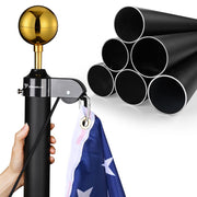 TheLAShop Heavy Duty Flagpole 13Gauge Thick Flag Pole (20ft,25ft,30ft Options) Image