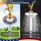 TheLAShop Aluminum Flagpole with Light & Dock Mount, Deluxe Eagle Topper Image