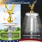 TheLAShop Aluminum Flagpole with Light & Dock Mount, Deluxe Eagle Topper Image