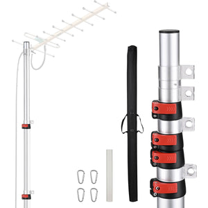 TheLAShop Aluminum Telescopic Antenna Pole for Starlink, Event Wi-Fi Image