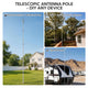 TheLAShop Aluminum Telescopic Antenna Pole for Starlink, Event Wi-Fi Image