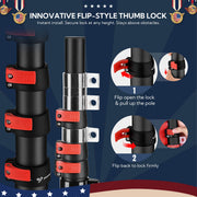 TheLAShop Telescopic Antenna Pole with Ladder Mount for Starlink Mini Image