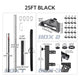 TheLAShop Telescopic Antenna Pole with Ladder Mount for Starlink Mini, 25ft Black Image