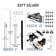 TheLAShop Telescopic Antenna Pole with Ladder Mount for Starlink Mini, 25ft Silver Image