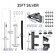 TheLAShop Telescopic Antenna Pole with Ladder Mount for Starlink Mini, 25ft Silver Image
