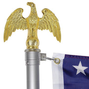 TheLAShop 20ft Telescoping Flagpole Kit with Eagle & Ball Finial