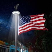 TheLAShop Sectional Flagpole with Light Deluxe Eagle 13Gauge (20',25',30' Options) Image