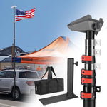 TheLAShop Aluminum Telescopic Antenna Pole for Starlink Mini with Tire Mount Image