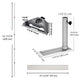 TheLAShop 14ft Aluminum Telescopic Antenna Pole for Starlink Mini with Tire Mount Image