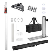 TheLAShop Aluminum Telescopic Antenna Pole for Starlink Mini with Tire Mount Image