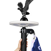 TheLAShop 20ft Aluminum Flagpole with Light & Eagle Top, Black Image