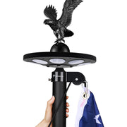 TheLAShop 20ft Aluminum Flagpole with Light & Eagle Top, Black Image