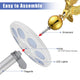 TheLAShop 20ft Aluminum Flagpole with Light & Eagle Top Image