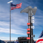 TheLAShop Aluminum Telescopic Antenna Pole Starlink Gen 3 Pole Mount, 25ft Black Image