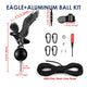 TheLAShop Flagpole Truck Pulley Cleat Hardware(Ball Eagle Options), Eagle+Aluminum Black Ball Image