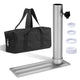 TheLAShop 16"x6" Metal Telescoping Tailgating Flagpoles Tire Stand, Silver Image
