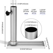 TheLAShop Telescoping Flagpole with Tire Mount (20ft,25ft,30ft Options) Image