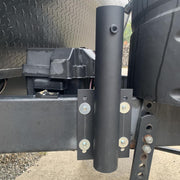 TheLAShop Vertical Pole Mount for Dock, Deck Holds D1" to 2 3/8" Pole Image